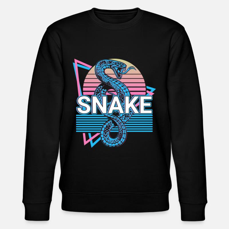 Cadeau rétro serpent - Sweat bio CHANGER Stanley/Stella Unisexe - noir