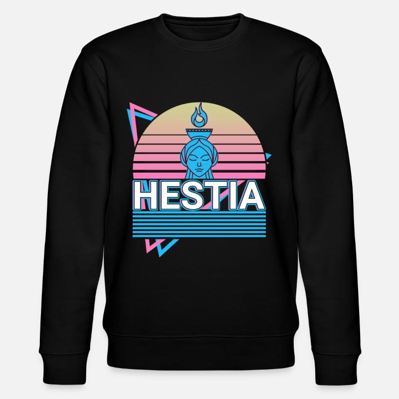 Hestia Griechische Göttin Geschenk - Stanley/Stella Unisex Bio-Sweatshirt CHANGER  - Schwarz