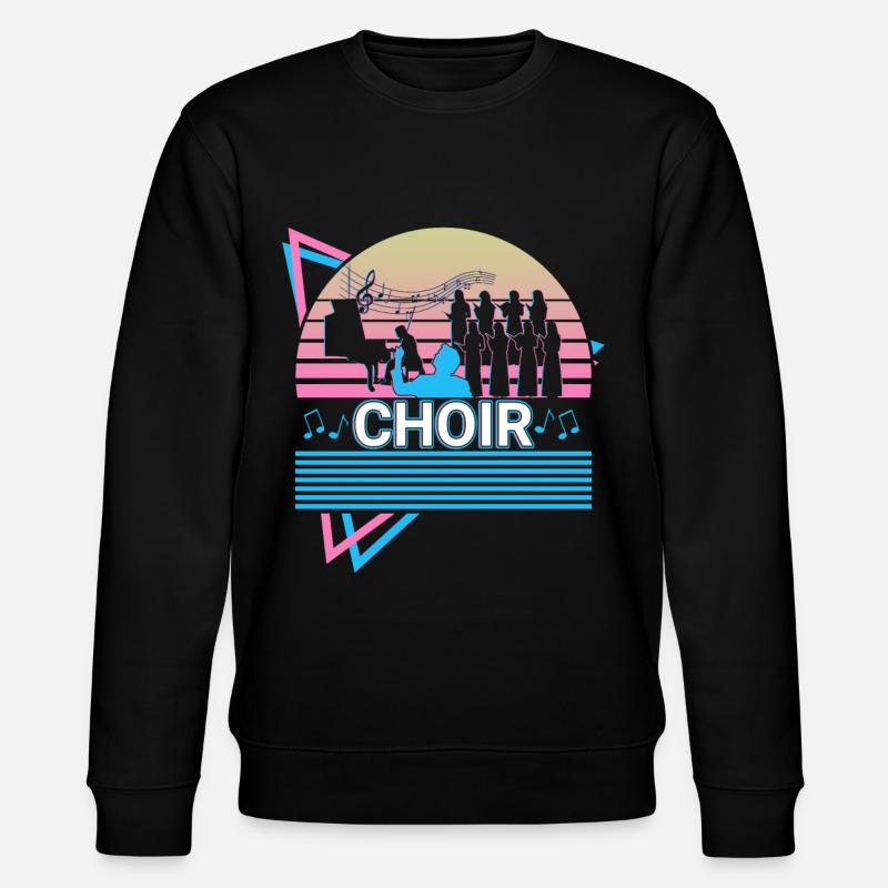 Choral Singing Retro - Stanley/Stella CHANGER Unisex Organic Sweatshirt - black