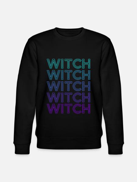 Witch Retro - Stanley/Stella CHANGER Unisex Organic Sweatshirt - black