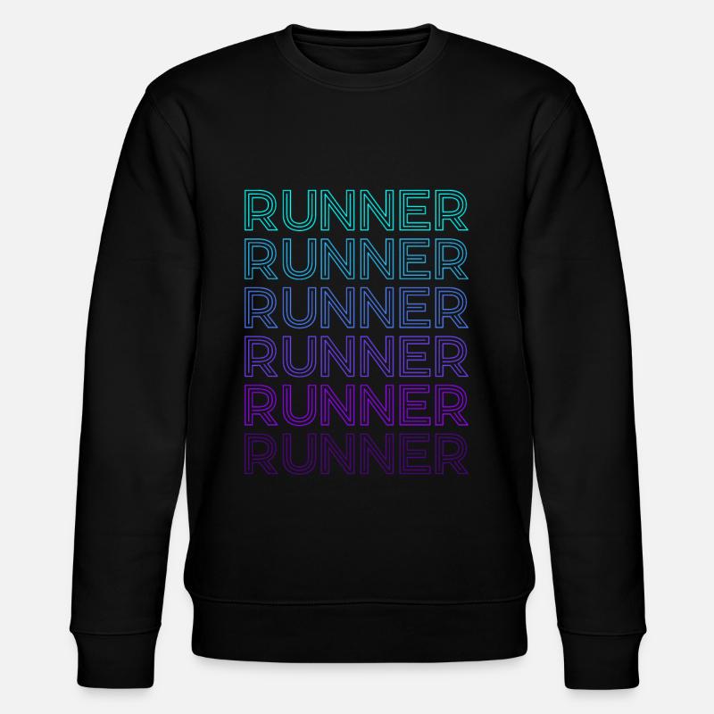 Coureurs Marathon Run Rétro - Sweat bio CHANGER Stanley/Stella Unisexe - noir