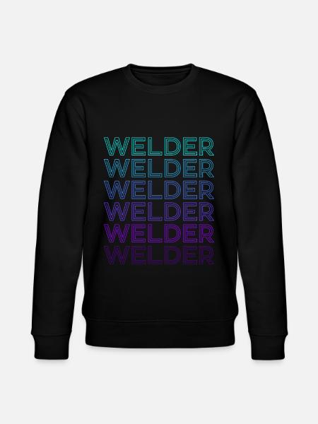 Welder Welding Welding Retro - Stanley/Stella CHANGER Unisex Organic Sweatshirt - black