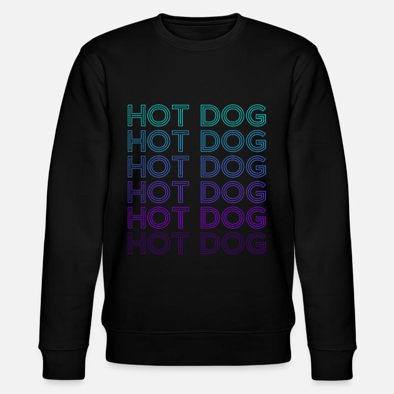 Hot Dog Retro - Stanley/Stella Unisex Bio-Sweatshirt CHANGER  - Schwarz