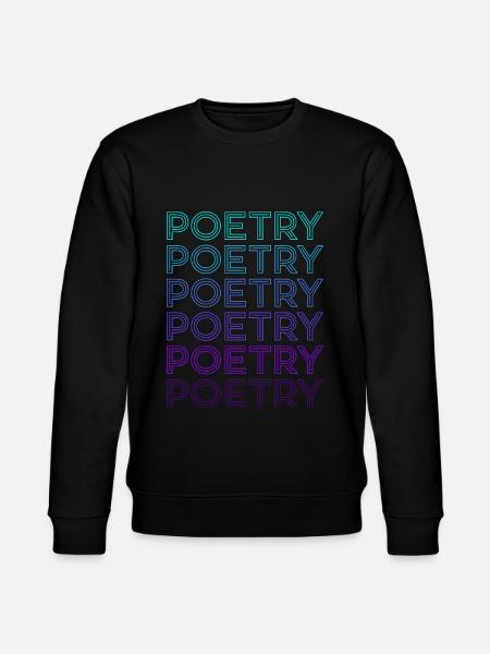 Poetry Retro - Stanley/Stella CHANGER Unisex Organic Sweatshirt - black
