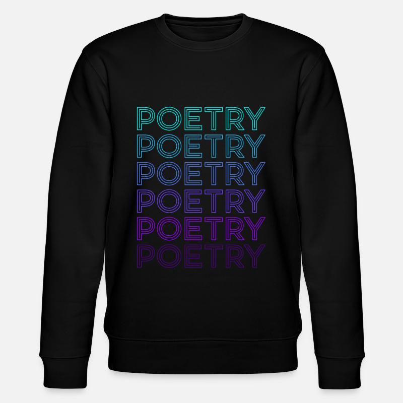 Poesie Retro - Stanley/Stella Unisex Bio-Sweatshirt CHANGER - Schwarz