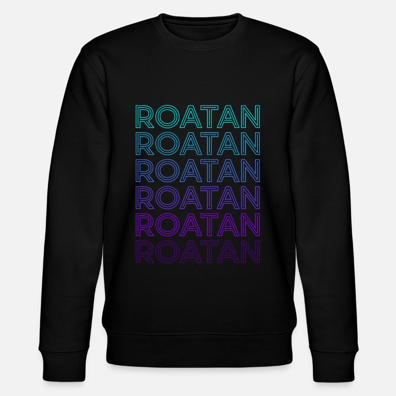 Roatan Retro - Stanley/Stella CHANGER Unisex Organic Sweatshirt - black
