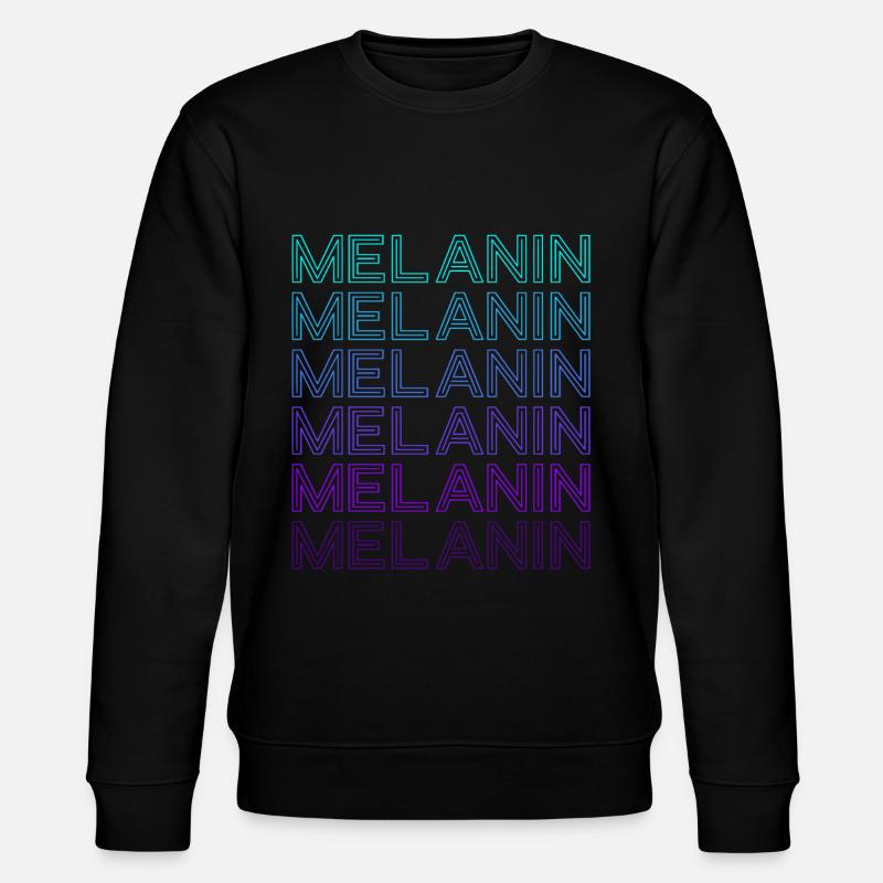 Melanin Retro - Stanley/Stella CHANGER Unisex Organic Sweatshirt - black
