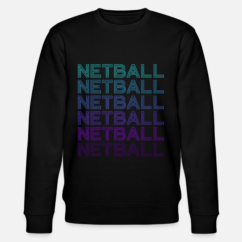 Netball Retro - Stanley/Stella CHANGER Unisex Organic Sweatshirt - black
