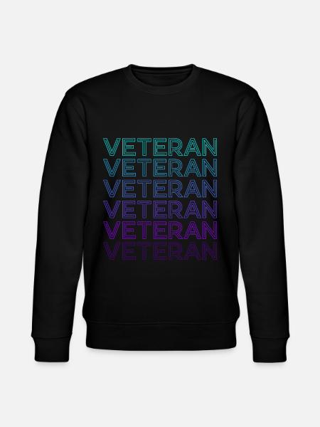 Veteran Retro - Stanley/Stella CHANGER Unisex Organic Sweatshirt - black