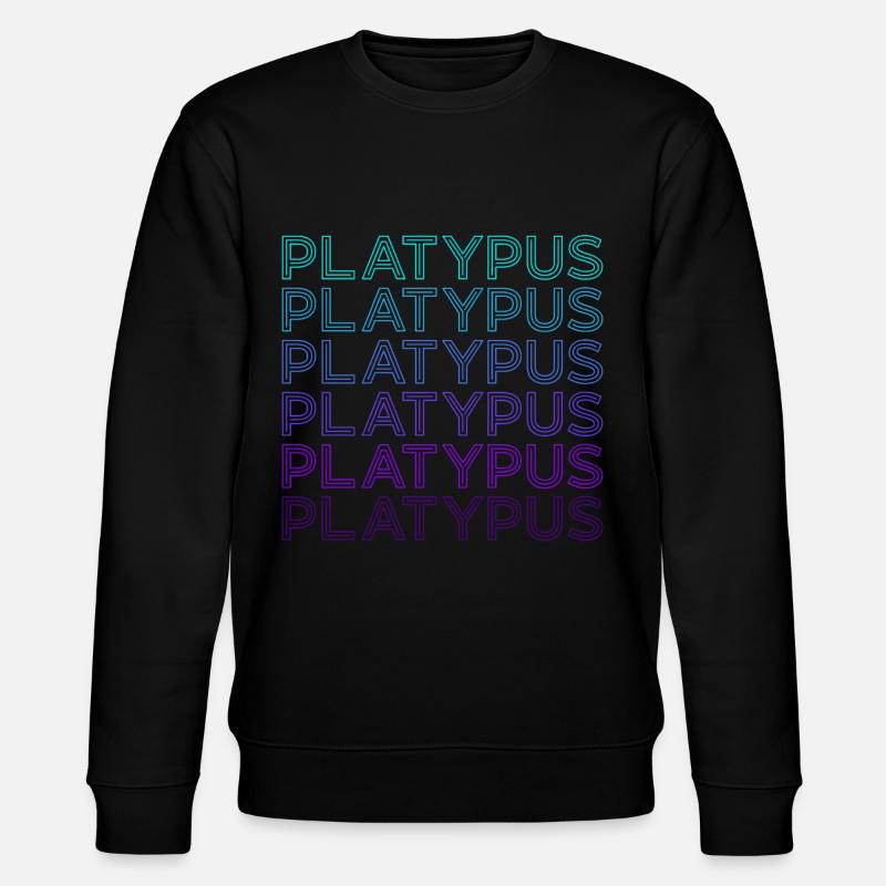 Platypus Retro - Stanley/Stella CHANGER Unisex Organic Sweatshirt - black