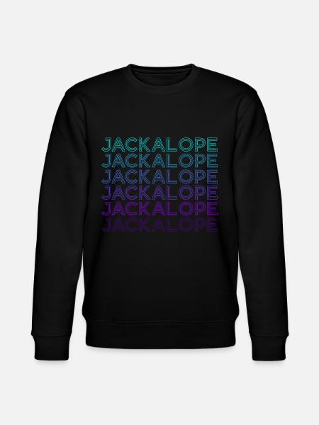 Schakalope Rabbit Cryptozoology Retro - Stanley/Stella CHANGER Unisex Organic Sweatshirt - black