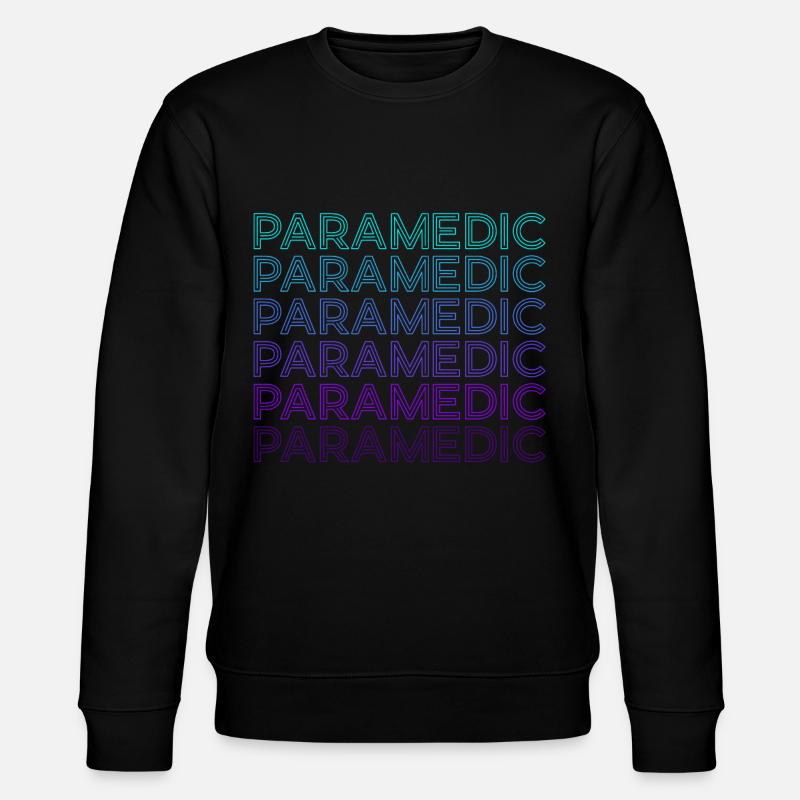 Paramedic Retro - Stanley/Stella CHANGER Unisex Organic Sweatshirt - black