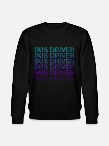 Bus driver Bus ride Retro - Stanley/Stella CHANGER Unisex Organic Sweatshirt - black