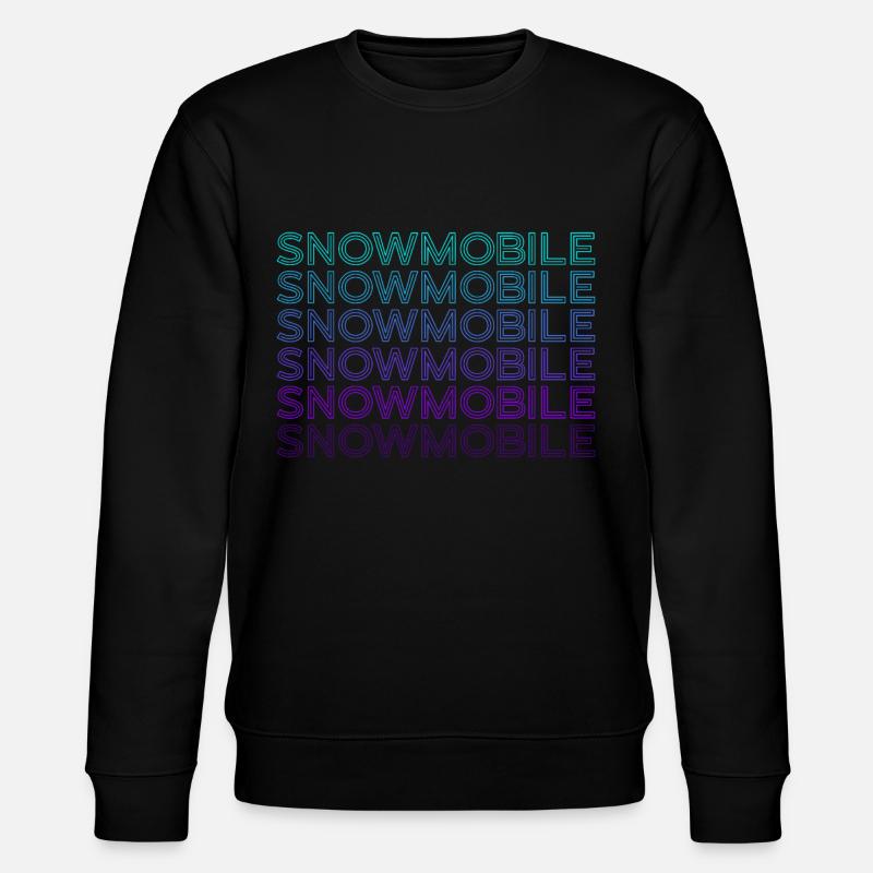 Snowmobile Retro - Stanley/Stella CHANGER Unisex Organic Sweatshirt - black