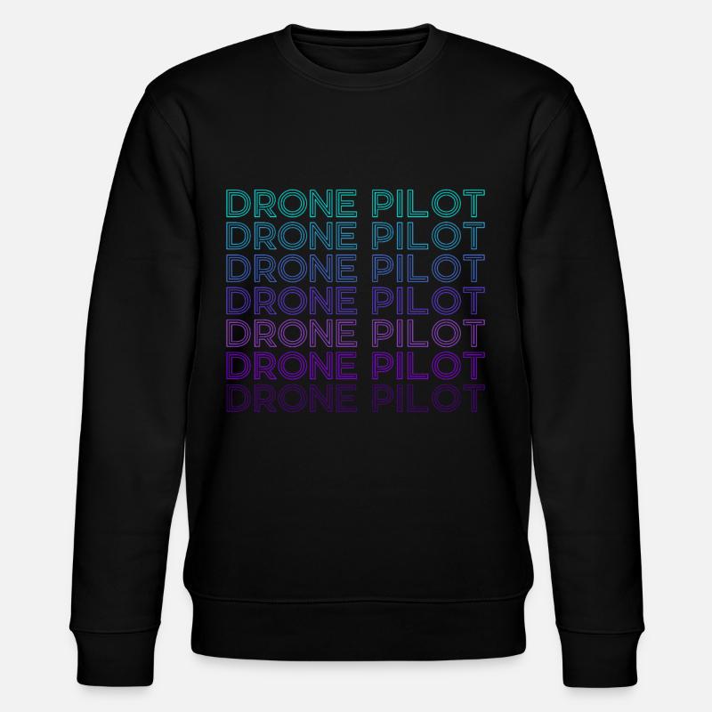 Drone Pilote Quadcopter RC Rétro - Sweat bio CHANGER Stanley/Stella Unisexe - noir