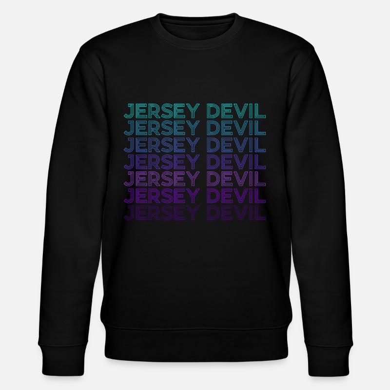 Jersey Devil Cryptozoology Retro - Stanley/Stella CHANGER Unisex Organic Sweatshirt - black