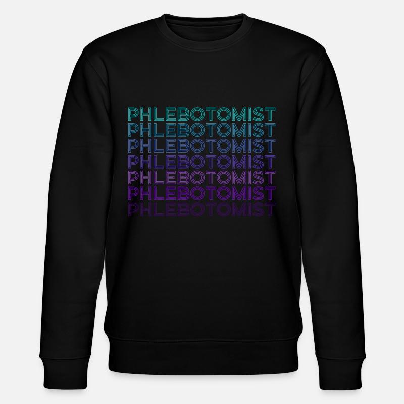 Phlebotomist Pharmacy Technician Retro - Stanley/Stella CHANGER Unisex Organic Sweatshirt - black