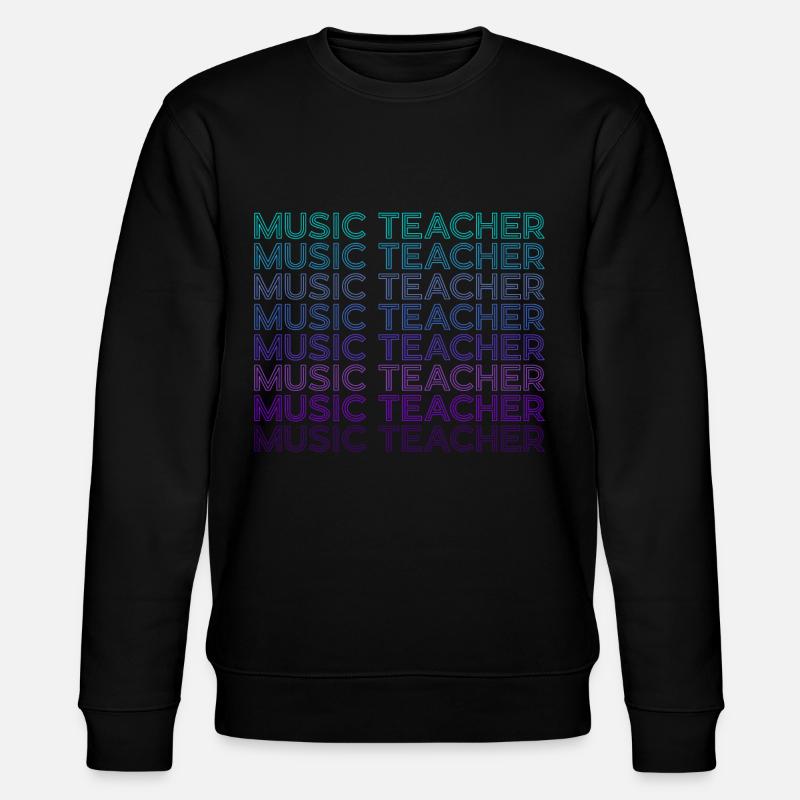 Musiklehrer Retro - Stanley/Stella Unisex Bio-Sweatshirt CHANGER  - Schwarz