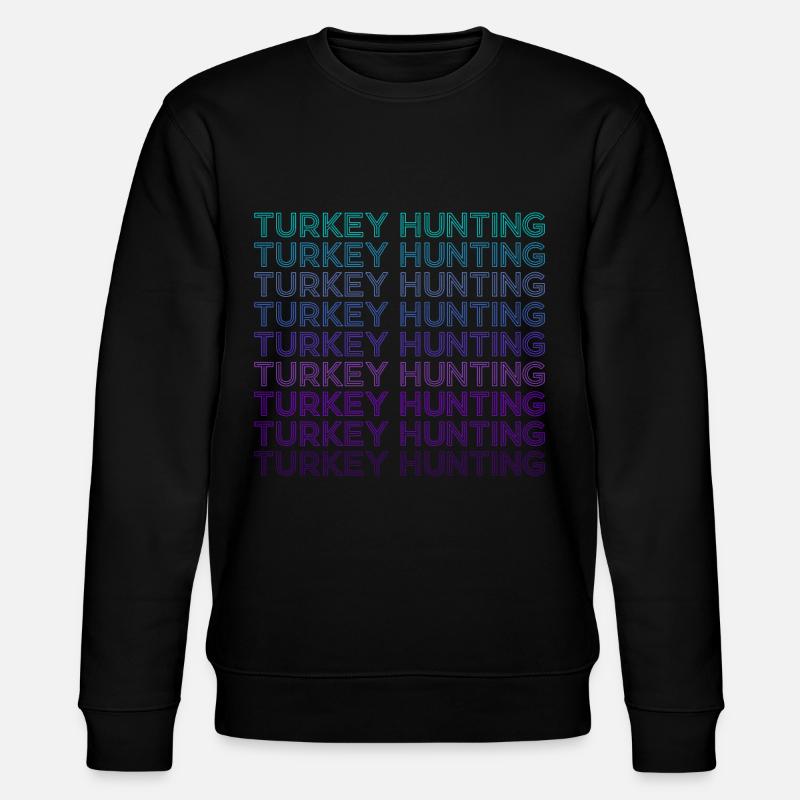 Truthahnjagd Jäger Retro - Stanley/Stella Unisex Bio-Sweatshirt CHANGER - Schwarz