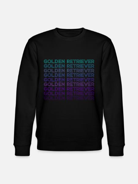 Golden Retriever Retro - Stanley/Stella CHANGER Unisex Organic Sweatshirt - black