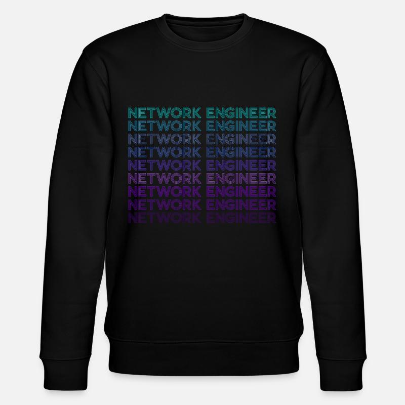 Network Technician Retro - Stanley/Stella CHANGER Unisex Organic Sweatshirt - black