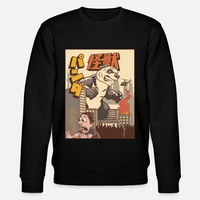 Kaiju Panda Cadeau monstre japonais - Sweat bio CHANGER Stanley/Stella Unisexe - noir