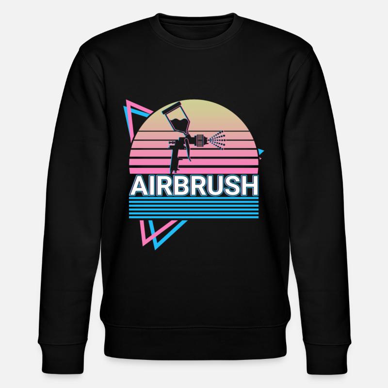 Airbrush Spray Paint Retro Cadeau - Sweat bio CHANGER Stanley/Stella Unisexe - noir