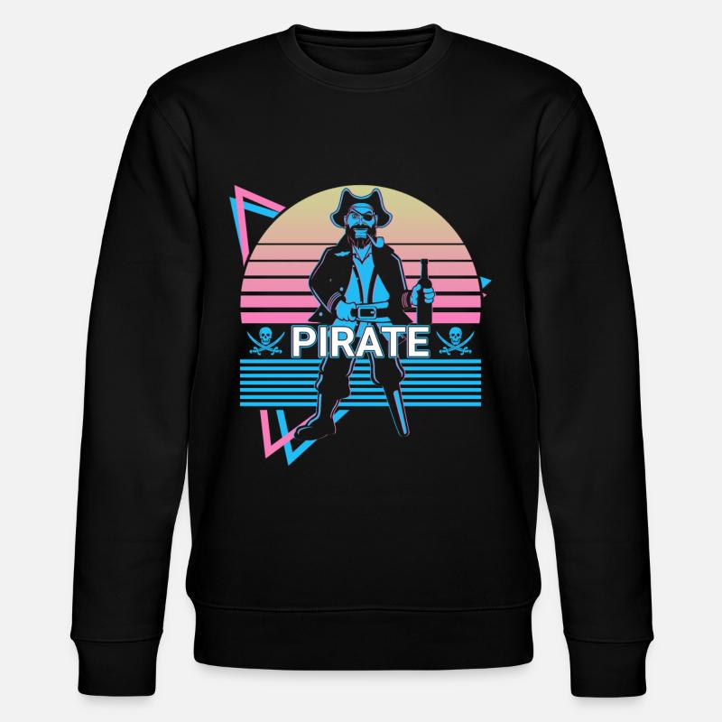 Pirate Rétro Cadeau - Sweat bio CHANGER Stanley/Stella Unisexe - noir