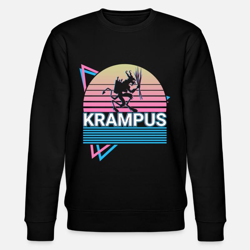Krampus Cadeau rétro de Noël - Sweat bio CHANGER Stanley/Stella Unisexe - noir
