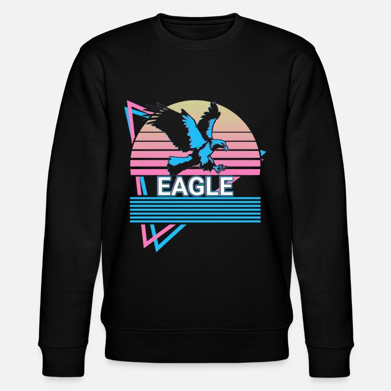 Eagle Retro Cadeau - Sweat bio CHANGER Stanley/Stella Unisexe - noir