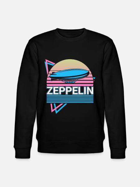 Zeppelin Airship Airship Retro Gift - Stanley/Stella CHANGER Unisex Organic Sweatshirt - black