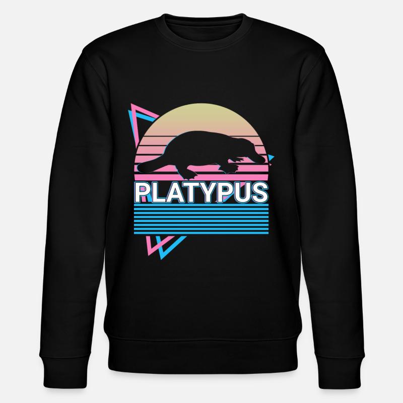 Platypus Retro Cadeau - Sweat bio CHANGER Stanley/Stella Unisexe - noir