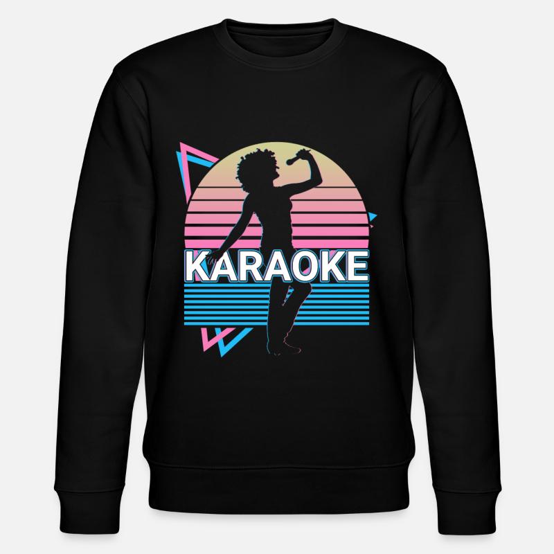 Karaoké Singer Retro Cadeau - Sweat bio CHANGER Stanley/Stella Unisexe - noir