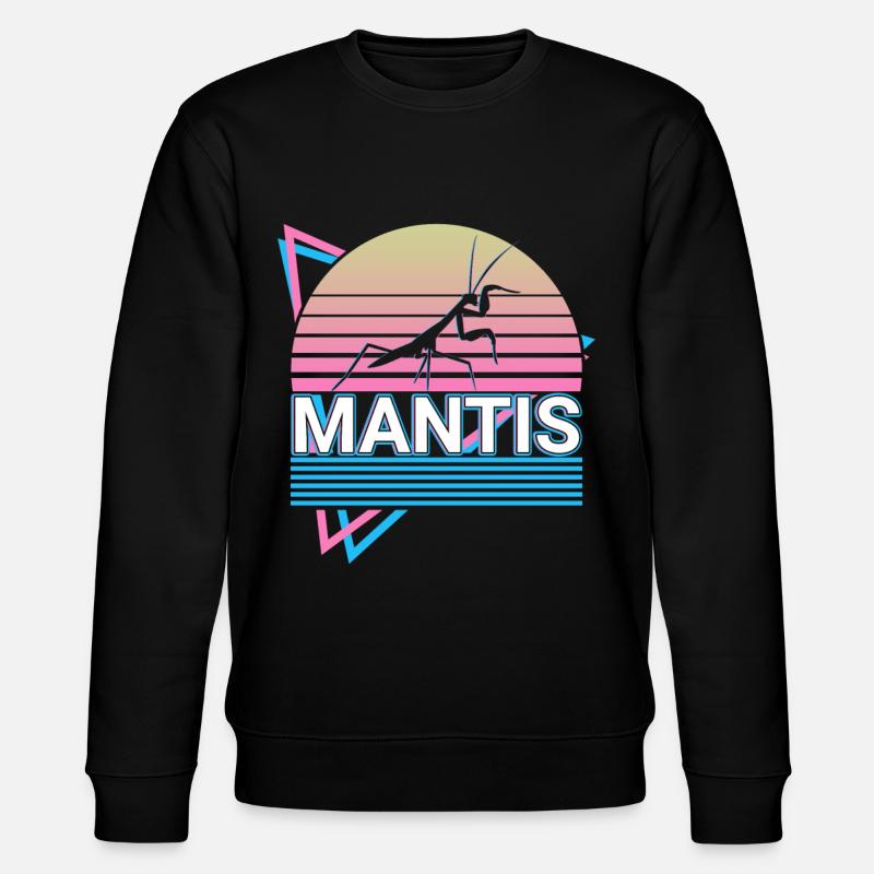 Gottesanbeterin Gottesanbeterin Retro Geschenk - Stanley/Stella Unisex Bio-Sweatshirt CHANGER  - Schwarz