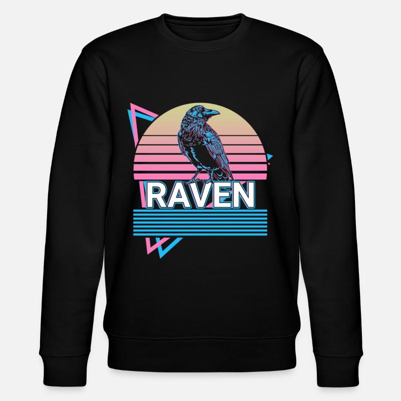 Raven Crow Retro Cadeau - Sweat bio CHANGER Stanley/Stella Unisexe - noir