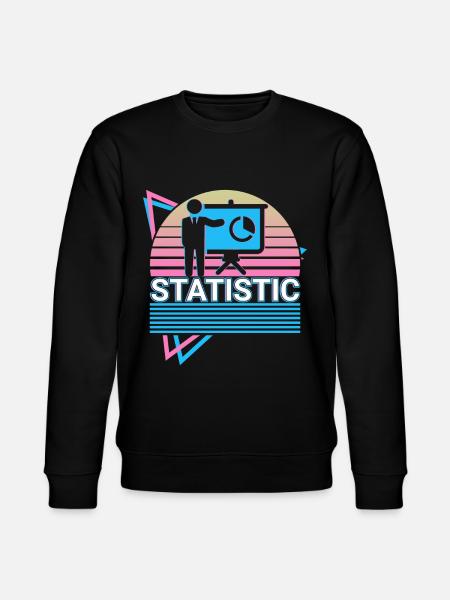 Statistician Statistician Retro Gift - Stanley/Stella CHANGER Unisex Organic Sweatshirt - black