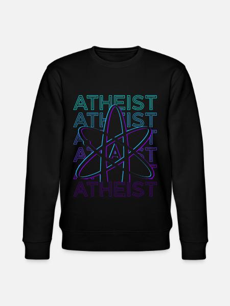 Atheist Atheism Anti-Religion Science Atomw - Stanley/Stella CHANGER Unisex Organic Sweatshirt - black