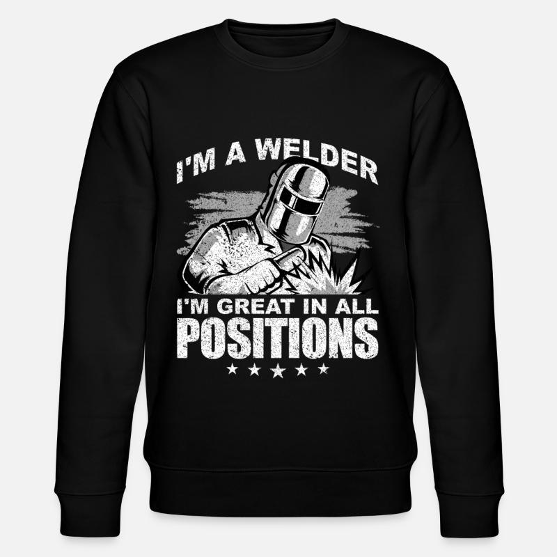 Funny Welder Welder Gift - Stanley/Stella CHANGER Unisex Organic Sweatshirt - black