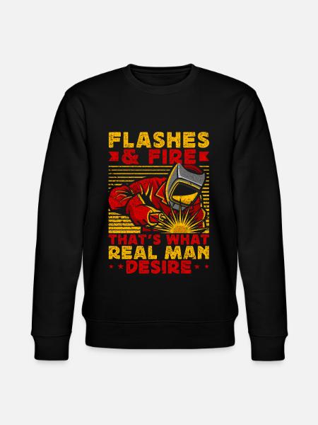 Funny Welder Welder Gift - Stanley/Stella CHANGER Unisex Organic Sweatshirt - black