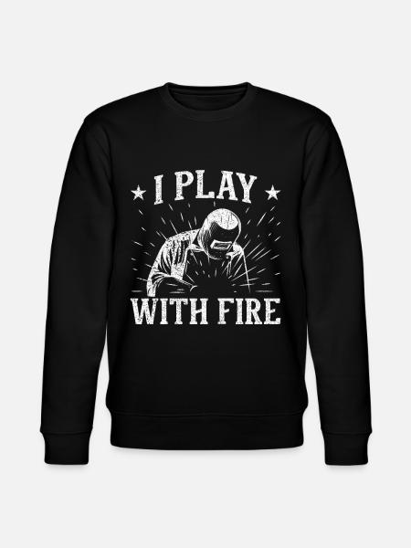 Funny Welder Welder Gift - Stanley/Stella CHANGER Unisex Organic Sweatshirt - black