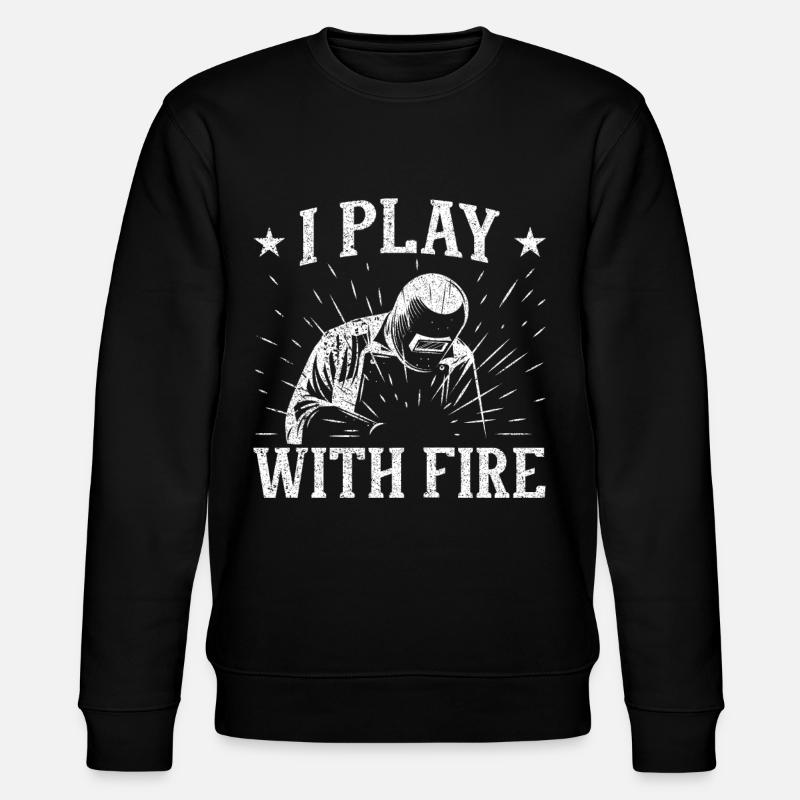 Funny Welder Welder Gift - Stanley/Stella CHANGER Unisex Organic Sweatshirt - black