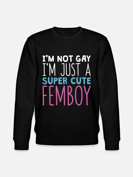 Funny Femboy Gift - Stanley/Stella CHANGER Unisex Organic Sweatshirt - black