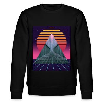 Anemoiacore Aesthetic Border Space Weirdcore - Stanley/Stella CHANGER Unisex Organic Sweatshirt - black - Front - Nik (191cm) & Marisol (170cm)