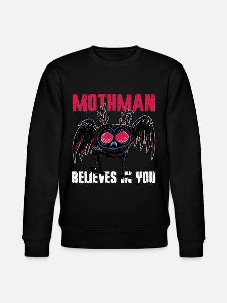 Mothman Cryptid Cryptozoology - Stanley/Stella CHANGER Unisex Organic Sweatshirt - black