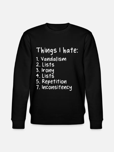 Funny Sarcasm Sarcastic - Stanley/Stella CHANGER Unisex Organic Sweatshirt - black