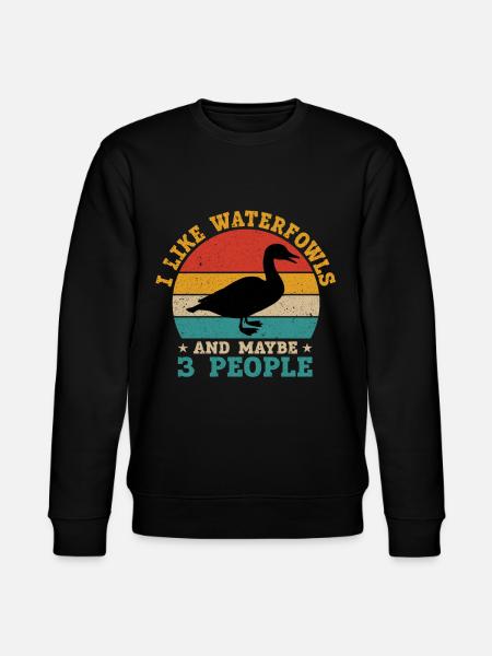 Fun waterfowl hunting - Stanley/Stella CHANGER Unisex Organic Sweatshirt - black