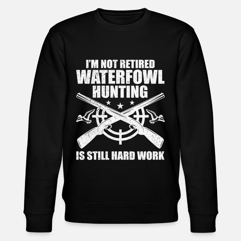 Fun waterfowl hunting - Stanley/Stella CHANGER Unisex Organic Sweatshirt - black