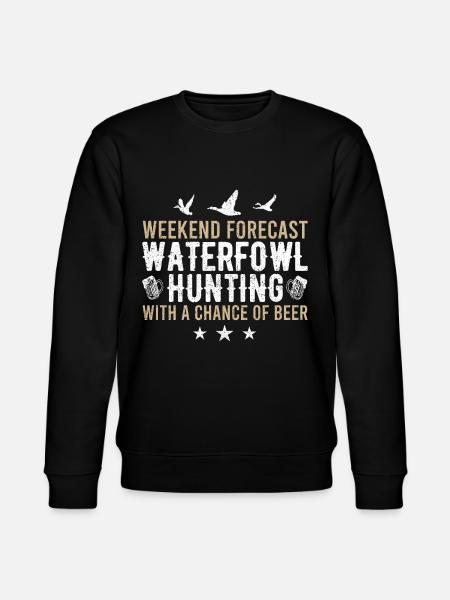 Fun waterfowl hunting - Stanley/Stella CHANGER Unisex Organic Sweatshirt - black