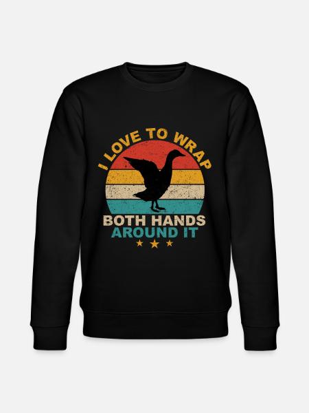 Funny Funny Duck Hunt under - Stanley/Stella CHANGER Unisex Organic Sweatshirt - black