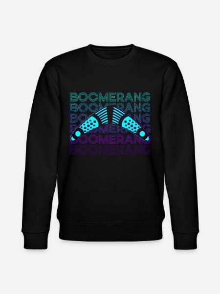 Boomerang Retro Gift - Stanley/Stella CHANGER Unisex Organic Sweatshirt - black